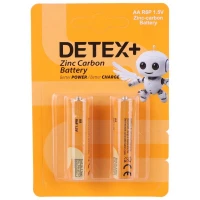باتری دوتایی قلمی Detex+ Zinc Carbon R6P 1.5V AA
