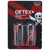 باتری دوتایی متوسط Detex+ Zinc Carbon R14P 1.5V C