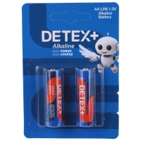 باتری دوتایی قلمی Detex+ Alkaline LR6 1.5V AA