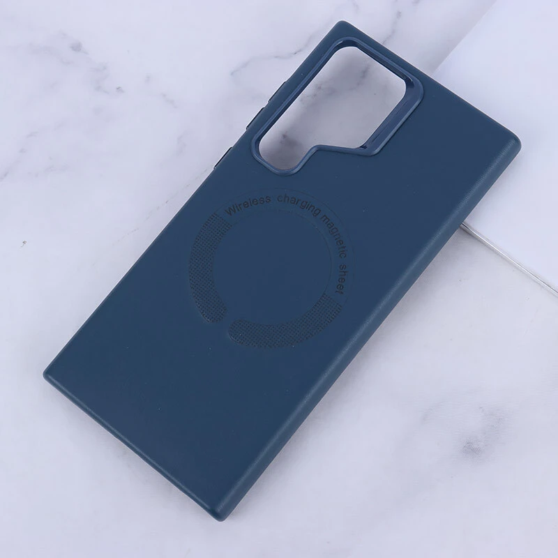 قاب چرمی مگ سیف Leather سامسونگ Galaxy S23 Ultra