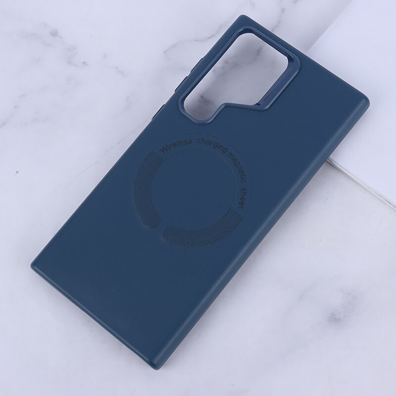 قاب چرمی مگ سیف Leather سامسونگ Galaxy S23 Ultra
