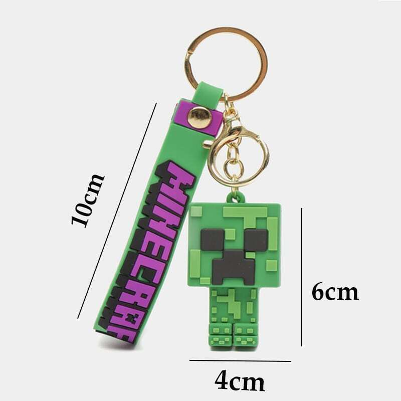 جاکلیدی سیلیکونی طرح ماینکرفت Minecraft بسته 5 عددی