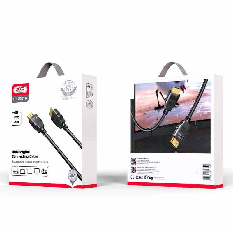 کابل HDMI 4K ایکس او XO-GB011A طول 3 متر