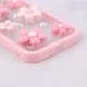 قاب اکلیلی آیفون iPhone 13 / 14 نرگس صورتی برجسته