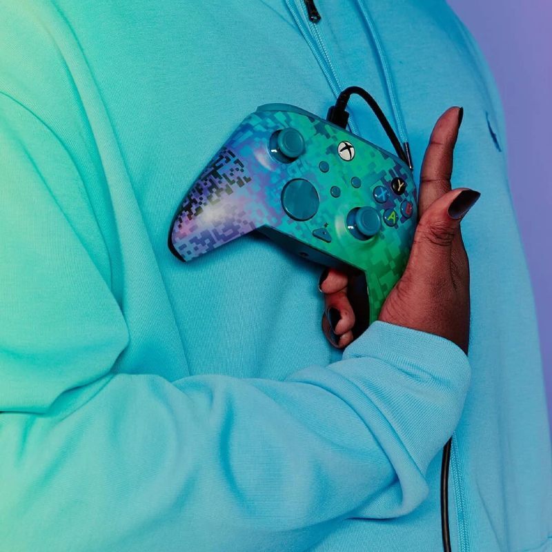 دسته بازی PDP Glitch Green XBOX Series X/S/PC