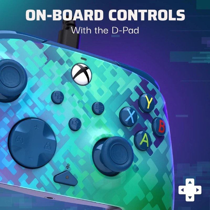 دسته بازی PDP Glitch Green XBOX Series X/S/PC