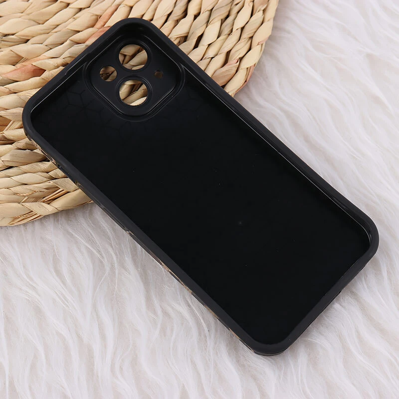 قاب کبریتی آیفون iPhone 13 طرح پلنگی محافظ لنزدار برجسته