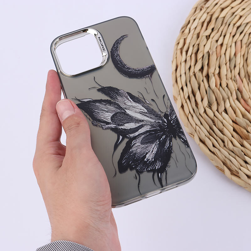قاب PC More آیفون iPhone 13 Pro Max طرح ماه و پروانه