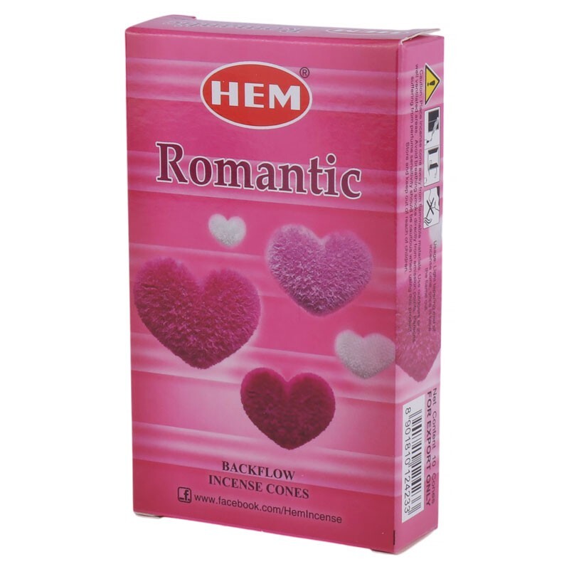 عود مخروطی رمانتیک HEM بسته 10 عددی