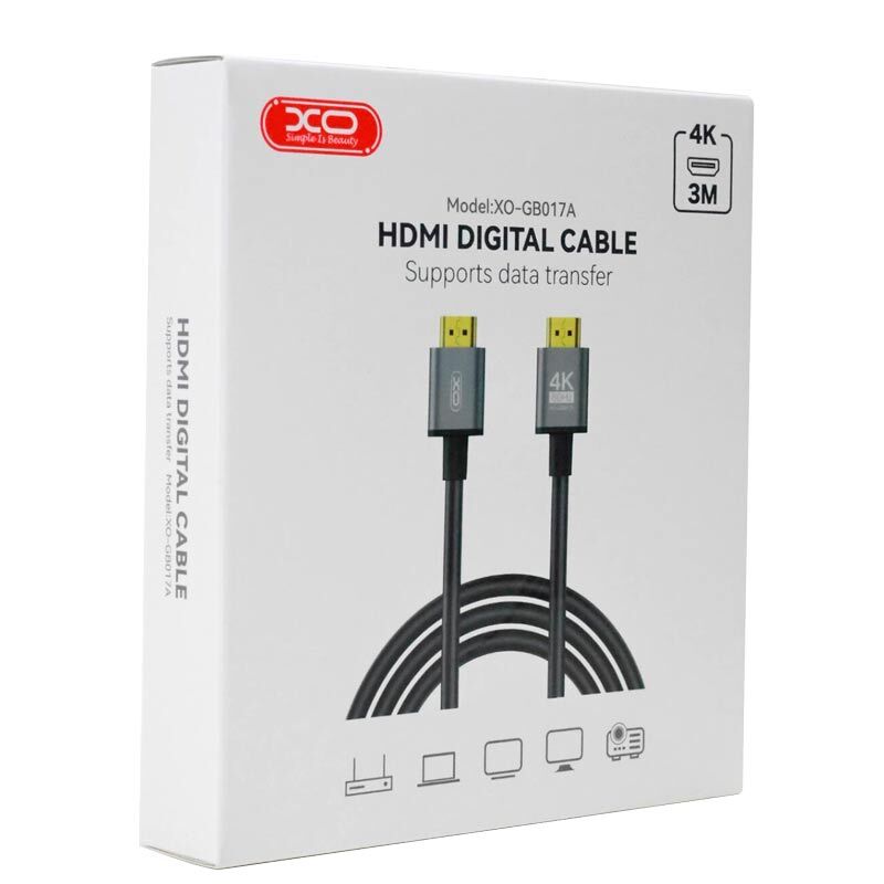 کابل HDMI 4K ایکس او XO-GB017A طول 3 متر