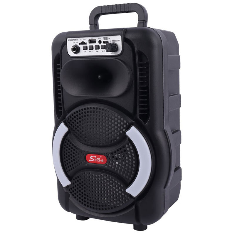 اسپیکر بلوتوثی سینگ ای ZQS8166W + میکروفون و ریموت کنترل