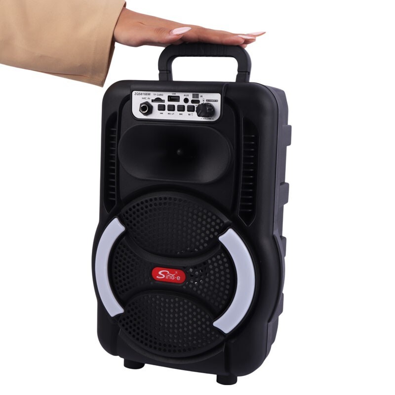 اسپیکر بلوتوثی سینگ ای ZQS8166W + میکروفون و ریموت کنترل