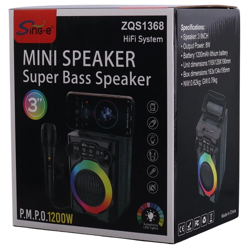 اسپیکر بلوتوثی سینگ ای ZQS1368 + میکروفون