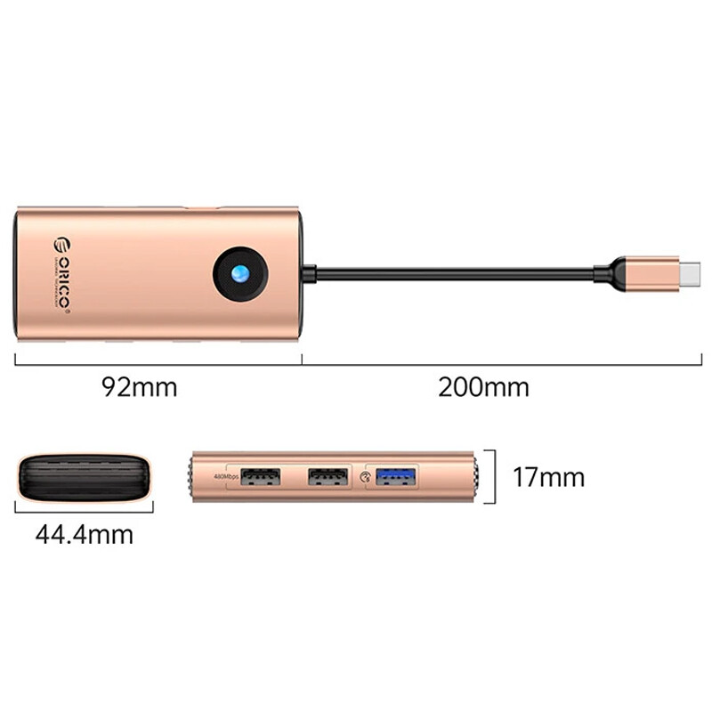 هاب 5 پورت Type-C اوریکو PW11-5P