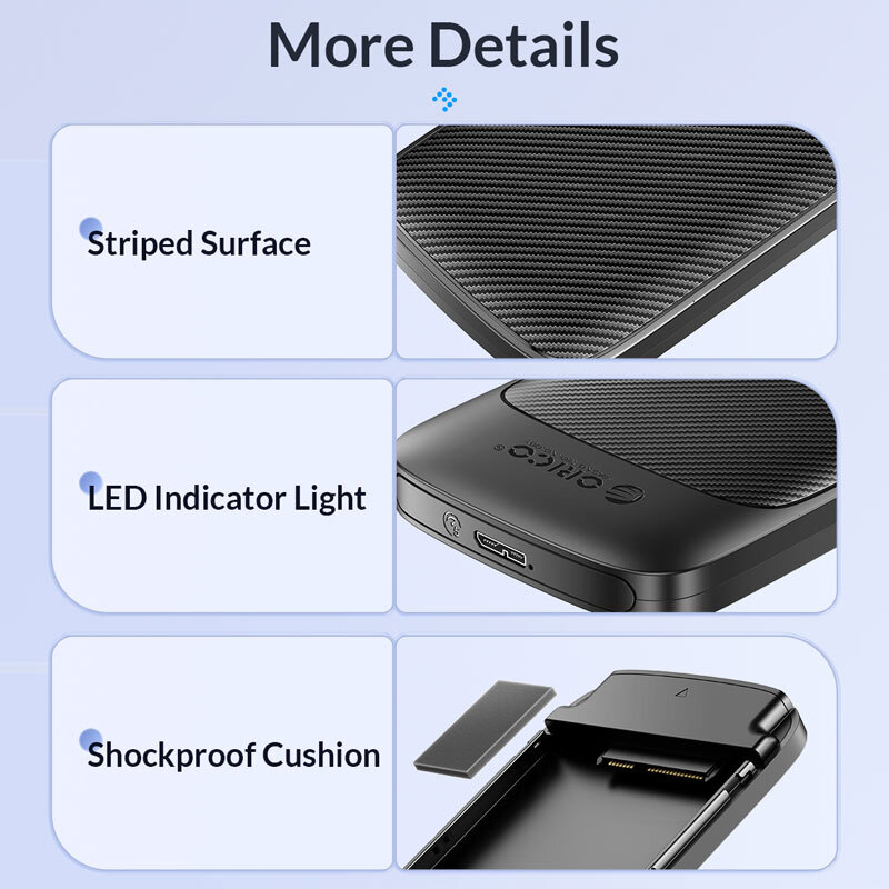 باکس هارد 2.5 اینچی HDD/SSD اوریکو 2020U3-V1
