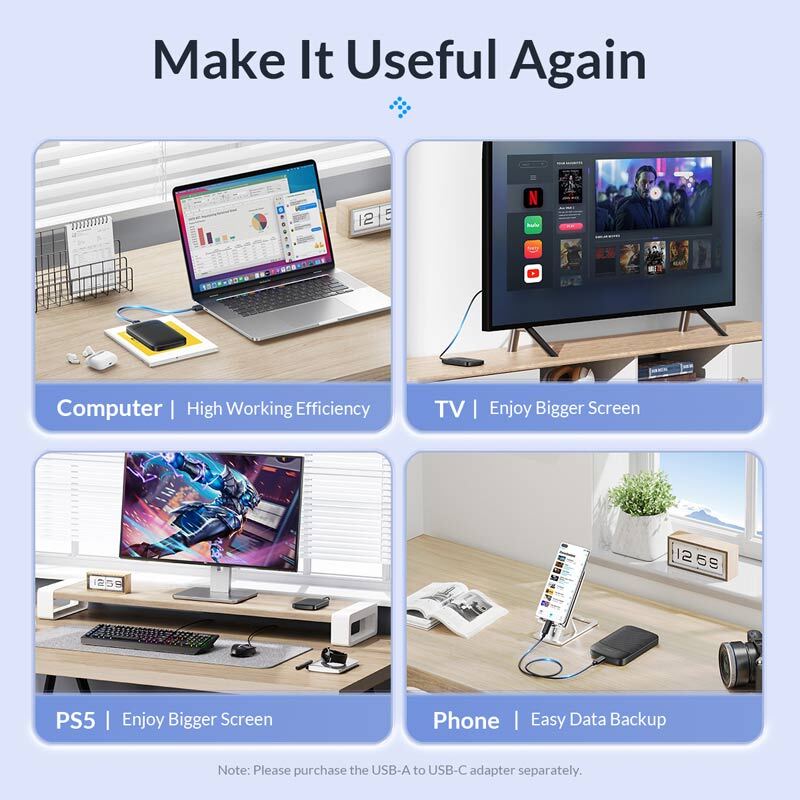 باکس هارد 2.5 اینچی HDD/SSD اوریکو 2020U3-V1