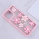 قاب اکلیلی آیفون iPhone 13 Pro نرگس صورتی برجسته