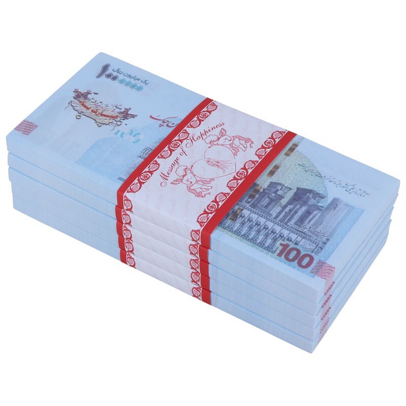 اسکناس تزئینی 100 هزار تومانی بسته 500 عددی