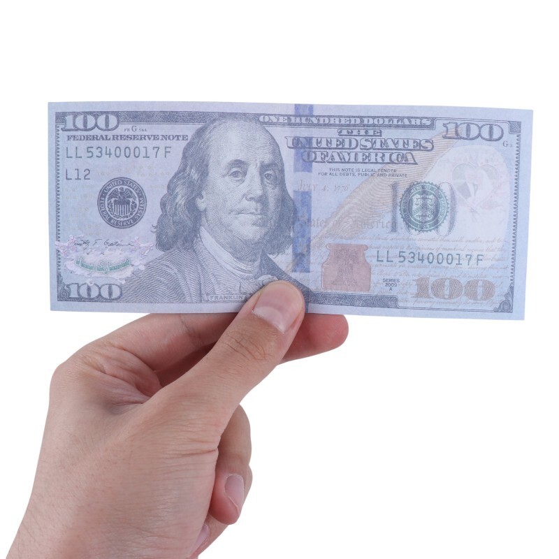 اسکناس تزئینی 100 دلاری بسته 500 عددی