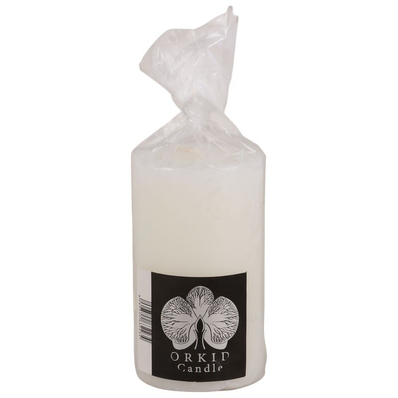 شمع استوانه ای سر صاف ارکید قطر 4.5 سانتی متر سایز 2