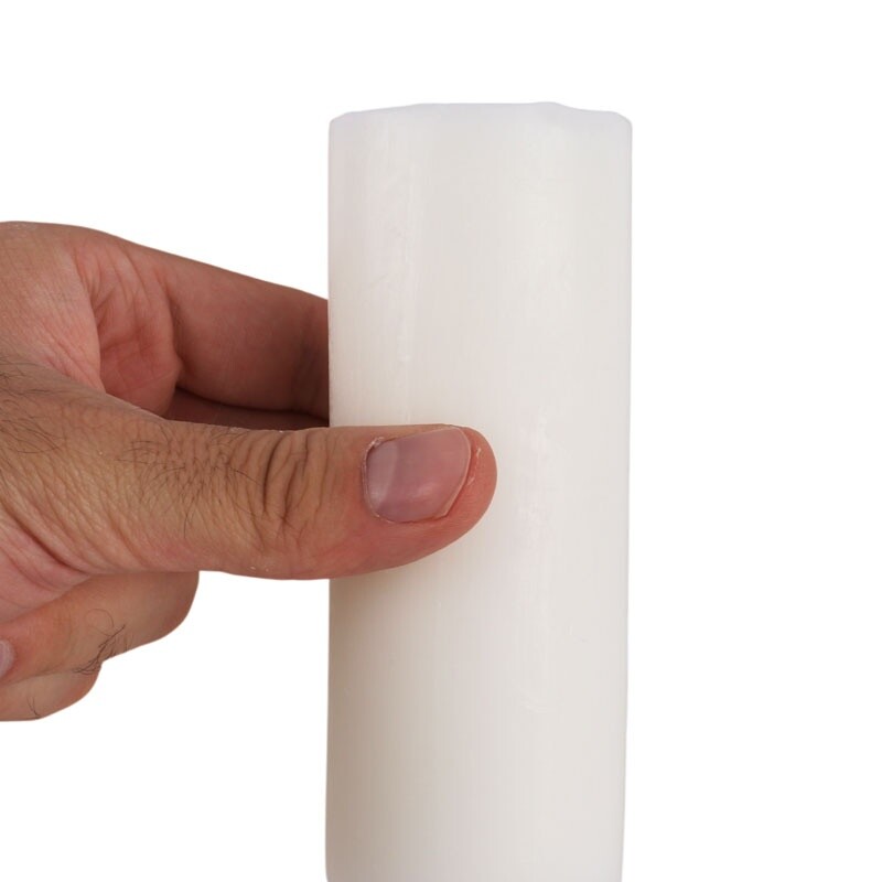 شمع استوانه ای سر صاف ارکید قطر 4.5 سانتی متر سایز 3