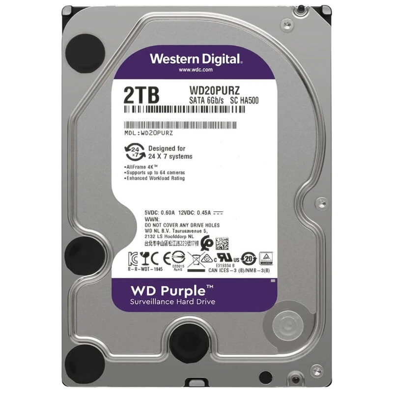 هارد اینترنال وسترن دیجیتال Western Digital Purple WD20PURZ 2TB