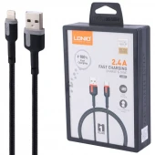 کابل لایتنینگ فست شارژ 2.4 آمپر الدینیو LS531 طول 1 متر