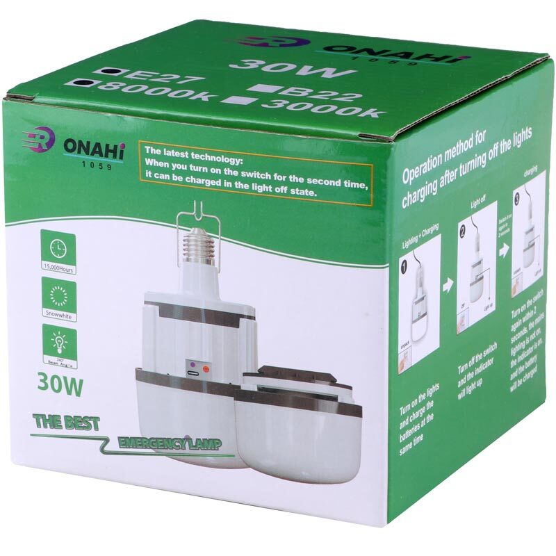لامپ آویزدار شارژی Onahi 1059 30W