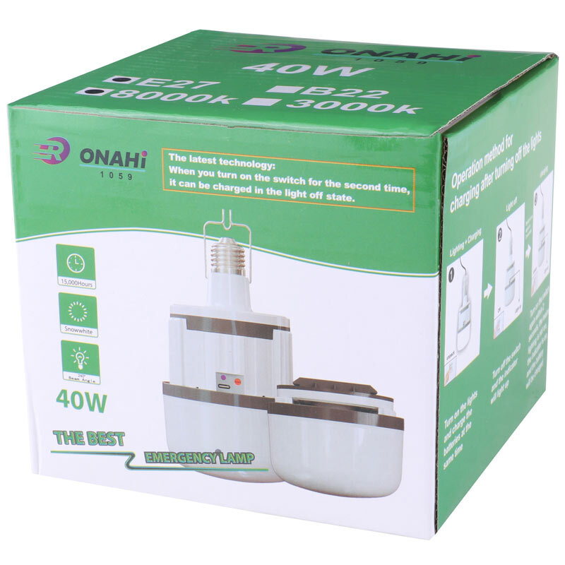لامپ آویزدار شارژی Onahi 1059 40W