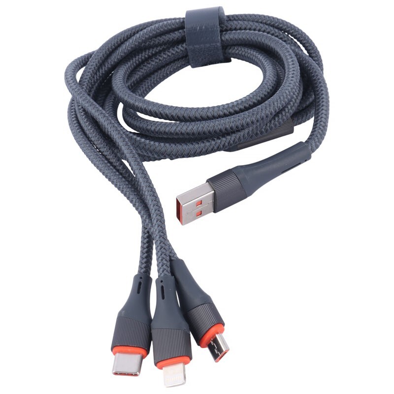 کابل 3 سر فست شارژ Ldnio LC96U 4.2A 1.2m