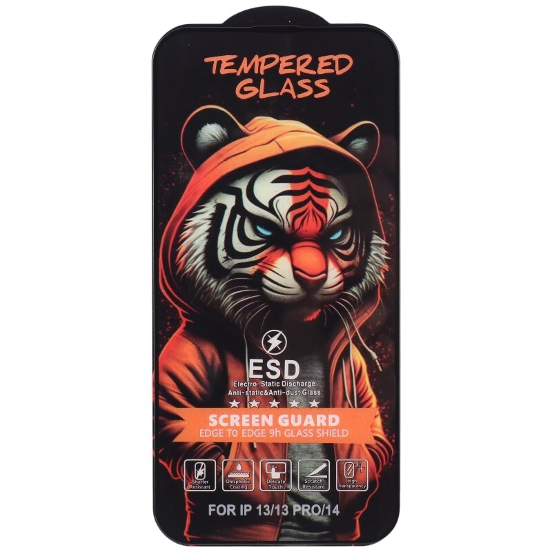 گلس آنتی استاتیک Tiger Tempered آیفون iPhone 13 / 13 Pro / 14