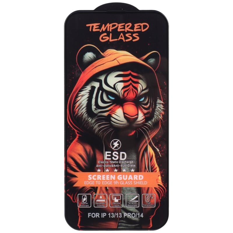 گلس آنتی استاتیک Tiger Tempered آیفون iPhone 13 / 13 Pro / 14