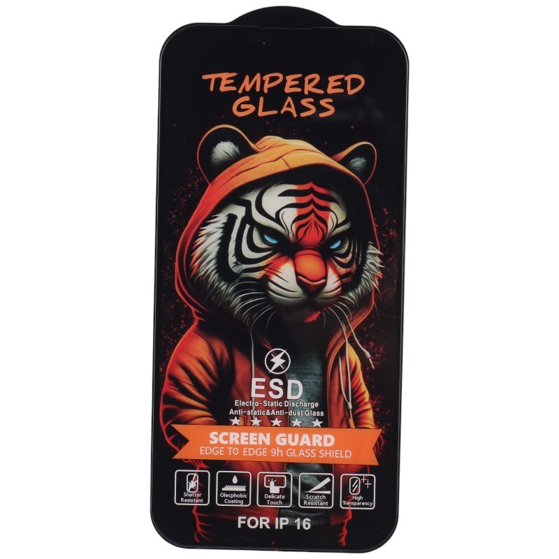 گلس آنتی استاتیک Tiger Tempered آیفون iPhone 15 / 16