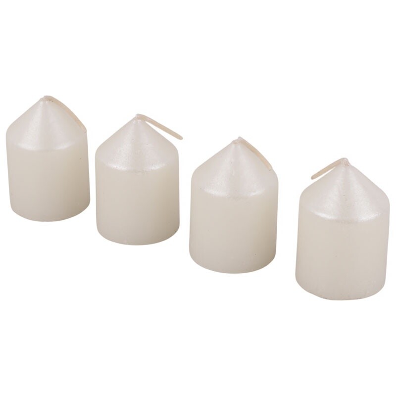 شمع استوانه ای سر کونیک ارکید قطر 3.5 سانتی متر بسته 4 عددی