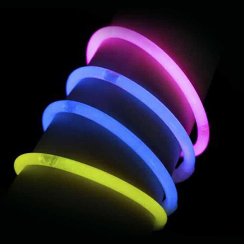 دستبند شبرنگ Glow Bracelet بسته 100 عددی