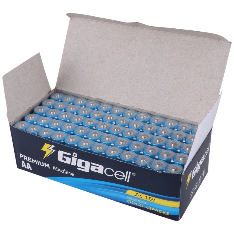 پک 2+10 باتری قلمی Gigacell Premium Alkaline LR6 1.5V AA