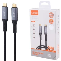 کابل تبدیل فست شارژ Ldnio TC-11C Type-C To Type-C 5A 240W 1m