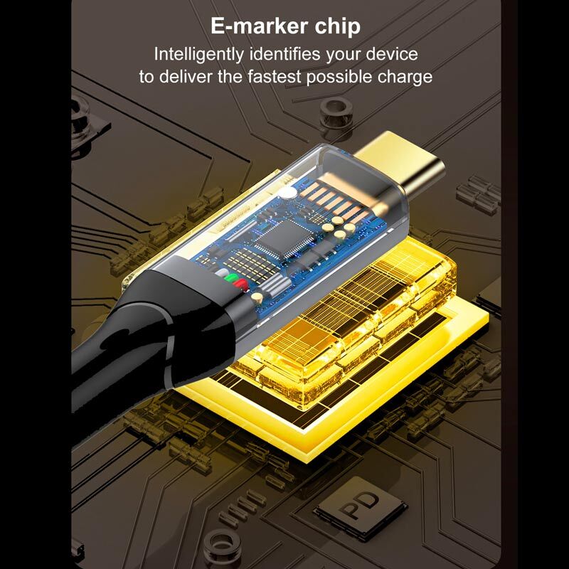 کابل تبدیل فست شارژ Ldnio TC-10C Type-C to Type-C 5A 240W 0.5m