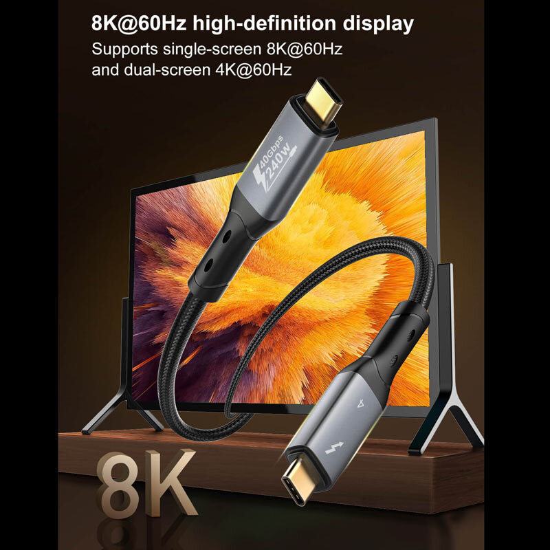 کابل تبدیل فست شارژ Ldnio TC-10C Type-C to Type-C 5A 240W 0.5m