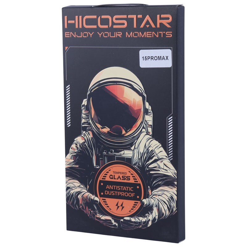 گلس آنتی استاتیک Hicostar Tempered آیفون iPhone 15 Pro Max