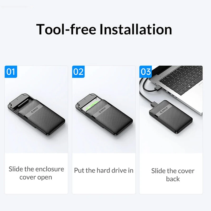 باکس هارد 2.5 اینچی HDD/SSD اوریکو 2577C3-V1