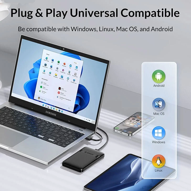 باکس هارد 2.5 اینچی HDD/SSD اوریکو 2577C3-V1