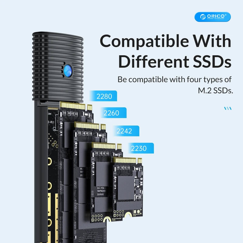 باکس هارد M.2 NVMe SSD اوریکو PWM2-G2