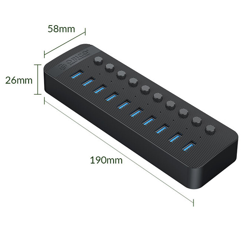 هاب 10 پورت USB 3.0 اوریکو CT2U3-10AB