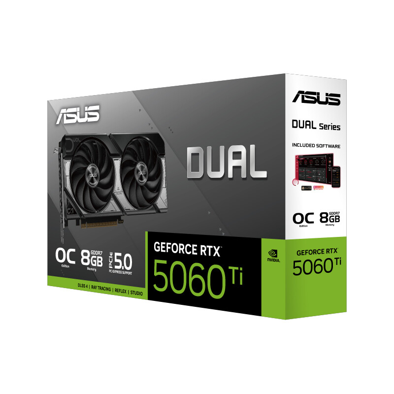 کارت گرافیک ASUS Dual GeForce RTX5060 Ti OC Edition 8GB GDDR7 128Bit