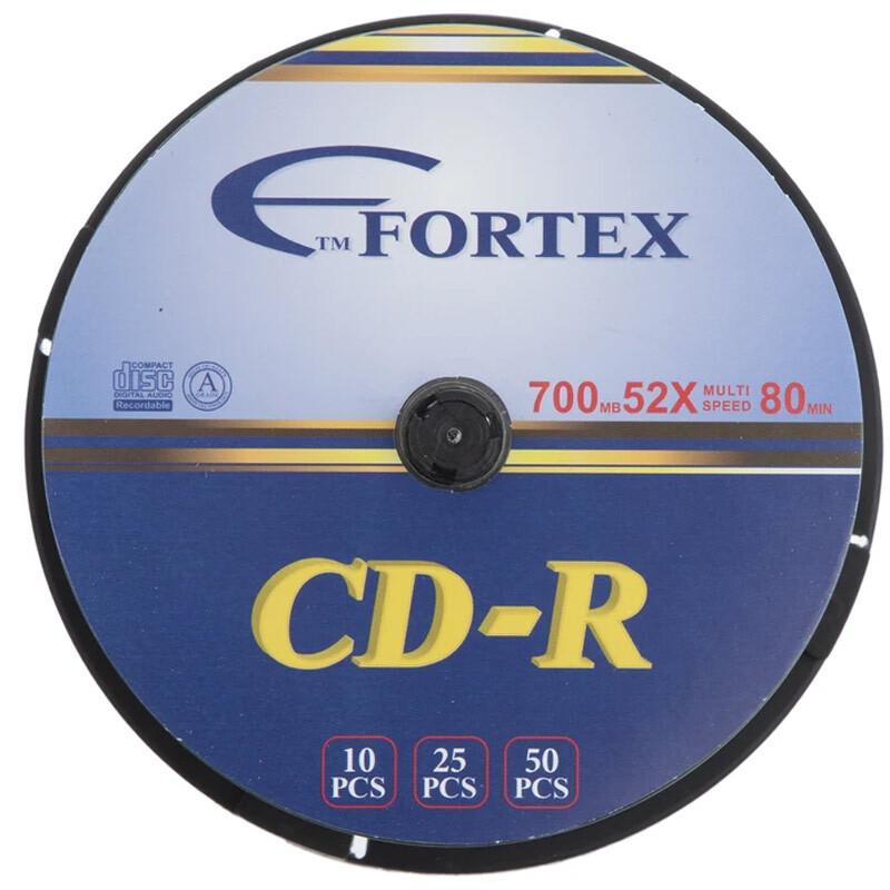 CD خام فورتکس Fortex بسته 50 عددی