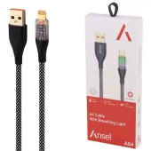 کابل لایتنینگ فست شارژ 6 آمپر انسل A64 طول 1 متر