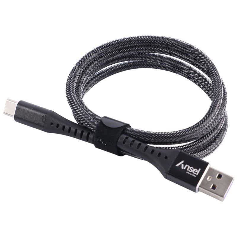 کابل تایپ سی فست شارژ Ansel A63 6A 1m
