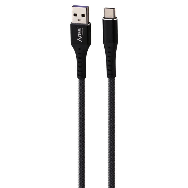 کابل تایپ سی فست شارژ Ansel A63 6A 1m