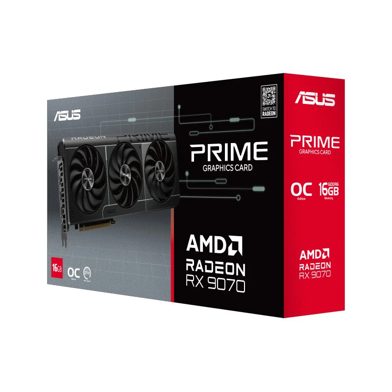 کارت گرافیک ASUS Prime Radeon RX 9070 OC Edition 16GB GDDR6 256Bit